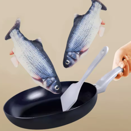 USB Rechargeable Real Floppy Fish - Interactive Cat Chew Toy, Pet Toy