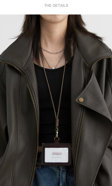 CHIC VEN Women’s PU Leather Jacket