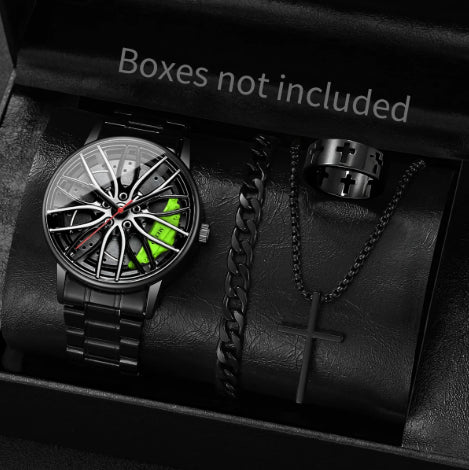 Fashion GT3RS Car Wheel Dial Men's Sports Watch