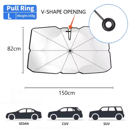 Folding Car Windshield Sunshade β For Summer Sun Protection