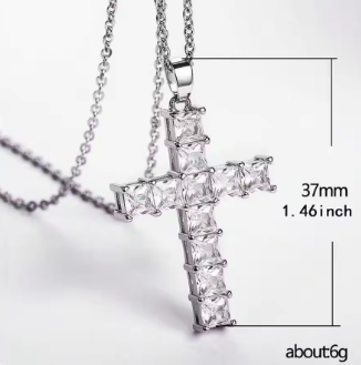 Premium Limited Edition Crystal Cross Necklace
