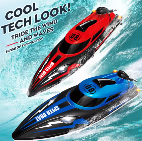 HJ808 RC Boat – 2.4GHz, up to 25km/h, high-speed remote control racing boat