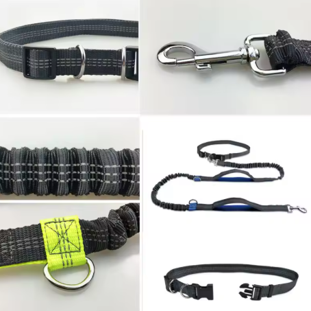 Reflective Running Dog Leash 🐕🦺✨ Hands-free Jogging Harness