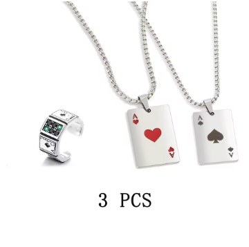 Poker Card Chain Necklace