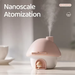 Cute Mushroom House Humidifier & Lighting