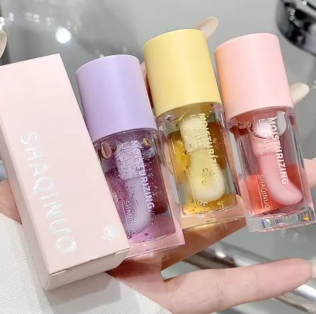 Water Light Lip Gloss - Transparent Jelly Moisturizing Lip Oil, Plumping Lip Care Makeup