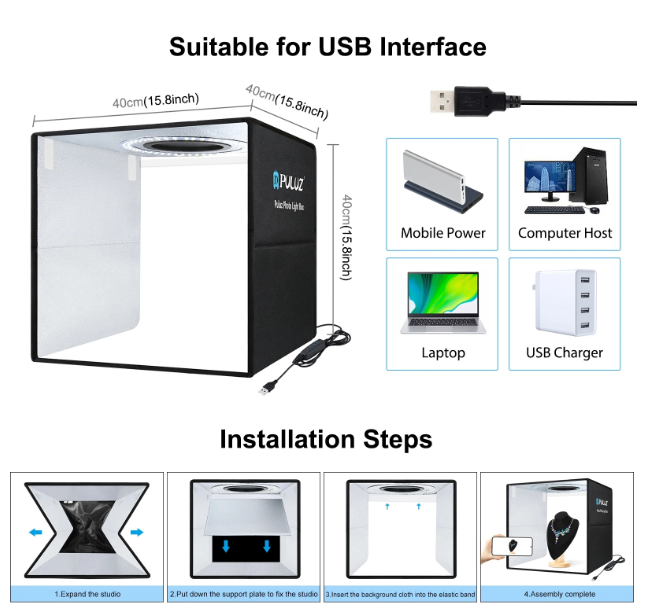 Photo Lighting Studio Shooting Tent Box