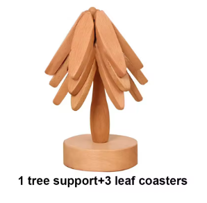 Walnut Wood Heat Resistant Insulation Pad Table Set