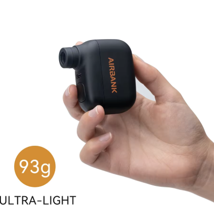 Mini Rechargeable Bike Pump – 100PSI, Schrader/Presta Compatible, Type C, AS100