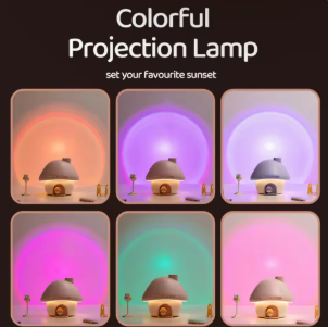 Cute Mushroom House Humidifier & Lighting