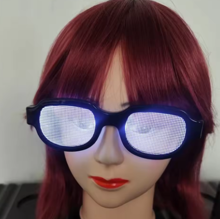 LED Conan Style Glowing Glasses – USB Charging Cosplay Prop for Parties and Halloween