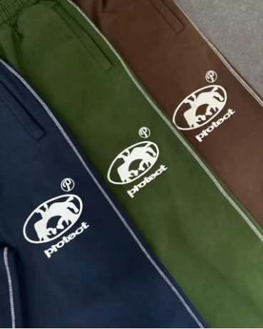 PROTECT Loose Fit Embroidered Sweatpants for Men and Women