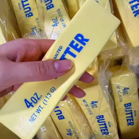 Antistress Butter Stick Squishy Toy, Cheese Stick Stress Relief Toy