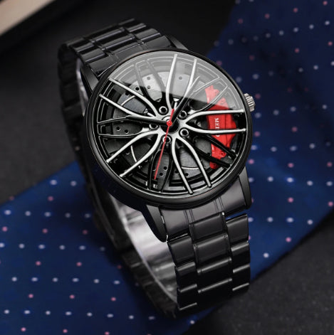 Fashion GT3RS Car Wheel Dial Men's Sports Watch