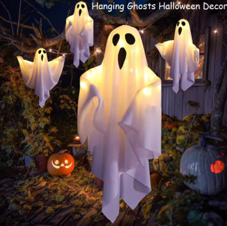 (🎃Season Limited) Halloween LED Ghost Decoration Indoor/Outdoor Mood Light Interior Prop