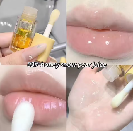 Water Light Lip Gloss - Transparent Jelly Moisturizing Lip Oil, Plumping Lip Care Makeup