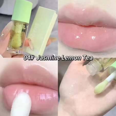 Water Light Lip Gloss - Transparent Jelly Moisturizing Lip Oil, Plumping Lip Care Makeup