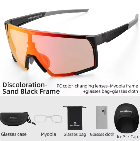 ROCKBROS Cycling Goggles – Polarized/Photochromic Lenses, Sports Sunglasses for Men and Women