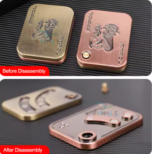 EDC Push Slider Metal Fidget Stress Reliever Toy