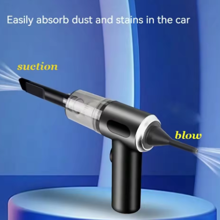 3-in-1 vacuum cleaner β integrated suction and blowing, USB rechargeable, compact for car and home use