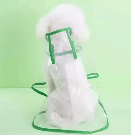Pet Dog Puppy Transparent Raincoat Raincoat Pet Hooded Waterproof Jacket Clothes
