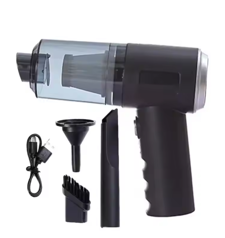 3-in-1 vacuum cleaner – integrated suction and blowing, USB rechargeable, compact for car and home use