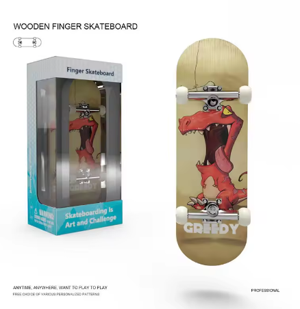 Mini Finger Skateboard Puzzle Toy Stress Reliever Hobby