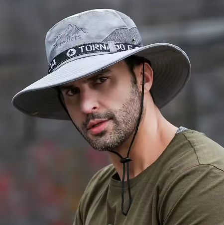 UV Protection Large Sun Hat - Breathable & Waterproof, Men's Summer Fishing Hat