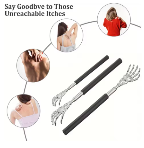 Portable Stainless Steel Expandable Back Scratcher – For People and Pets