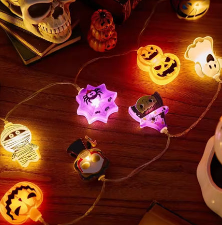 (🎃Season limited!) Halloween LED Pumpkin/Ghost Lights Indoor/Outdoor Decorative String Lamps