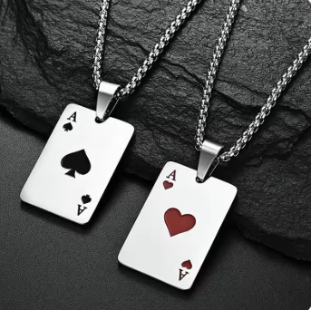 Poker Card Chain Necklace
