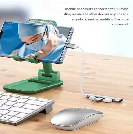 4-port USB-C hub 3.0/3.1 OTG adapter, compatible with PCs and MacBooks