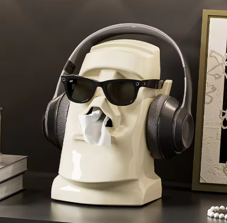 UFORU Desktop Storage Box, a multi-purpose office box for organizing glasses, earphones, and tissues.