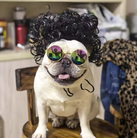 NONOR Pet Wigs - Cosplay Hair Hats, Halloween & Christmas Props for Dogs & Cats