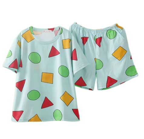 Shin-chan Couple Pajama Set, Cotton Summer Short-Sleeve Pajamas 2024