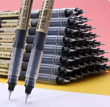 Premium Needle Tip Gel Pen Set – Straight Liquid Ink, Kawaii Stationery, School & Office, 10 Pieces