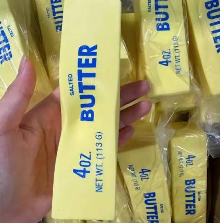 Antistress Butter Stick Squishy Toy, Cheese Stick Stress Relief Toy