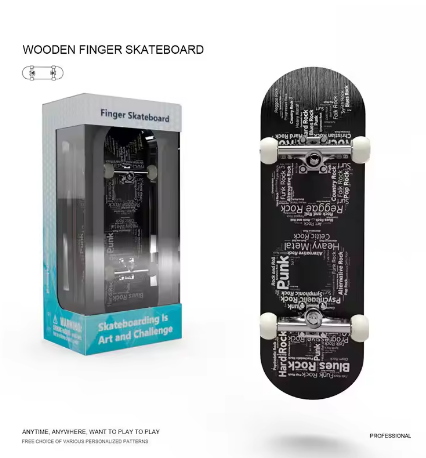 Mini Finger Skateboard Puzzle Toy Stress Reliever Hobby