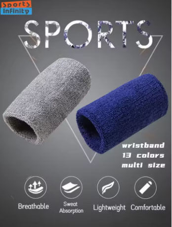 Sports Wristband β L/XL, Sweat-Absorbing, Wrist Protection, For Basketball, Tennis, and Gym