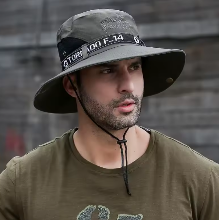 UV Protection Large Sun Hat - Breathable & Waterproof, Men's Summer Fishing Hat