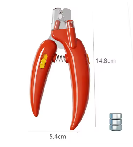 LED Light Pet Nail Trimmer, Professional Cat and Dog Nail Clipper Trimmer
