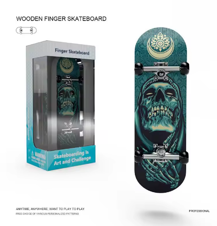 Mini Finger Skateboard Puzzle Toy Stress Reliever Hobby