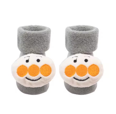 Newborn Christmas Baby Socks - Non-Slip Cotton Toddler Short Socks for Boys and Girls