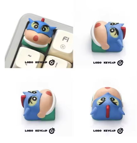 Shin-chan Anime Keycaps – Translucent, for Mechanical Keyboards, Cute Gift