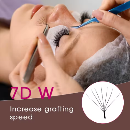 Fadvan 6D/7D/8D W Eyelashes β 0.07mm, C/D/L Curl, For 8~15mm Extensions