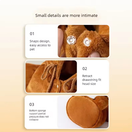 Cute Dog Crossbody Bag - Warm Outdoor Shoulder Bag for Fall and Winter, for Small Dogs