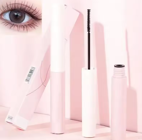 Long-Lash Mascara for Women - Waterproof Black Eyelashes, Korean Silky Extension Makeup