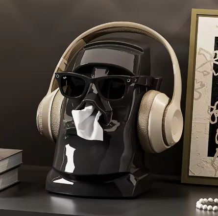 UFORU Desktop Storage Box, a multi-purpose office box for organizing glasses, earphones, and tissues.