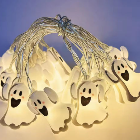 (🎃Season limited!) Halloween LED Pumpkin/Ghost Lights Indoor/Outdoor Decorative String Lamps
