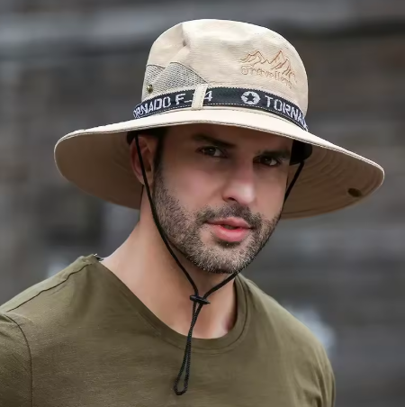 UV Protection Large Sun Hat - Breathable & Waterproof, Men's Summer Fishing Hat